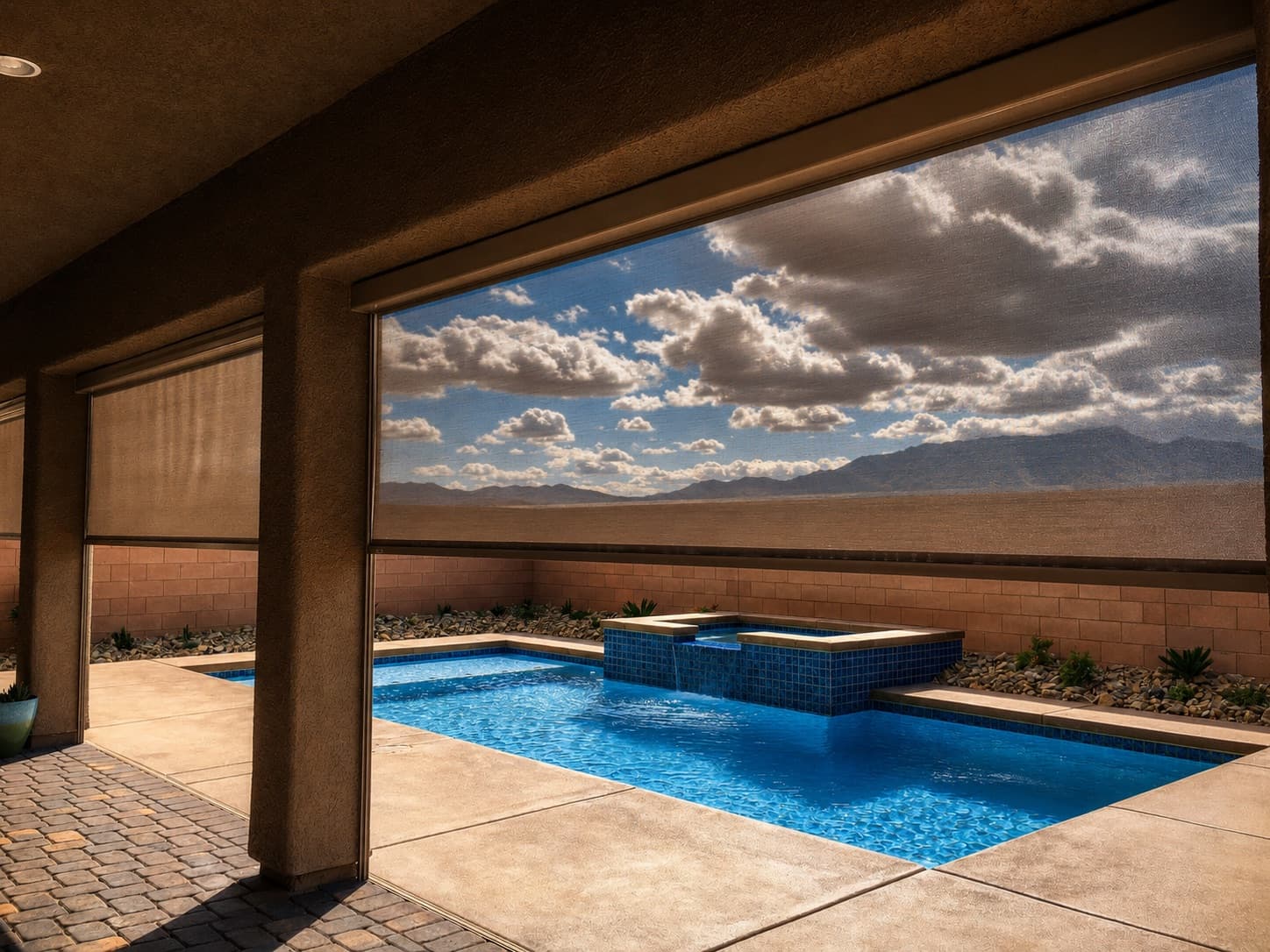 Exterior shade installation by SunScape Shades & Shutters in Southern Utah (10)