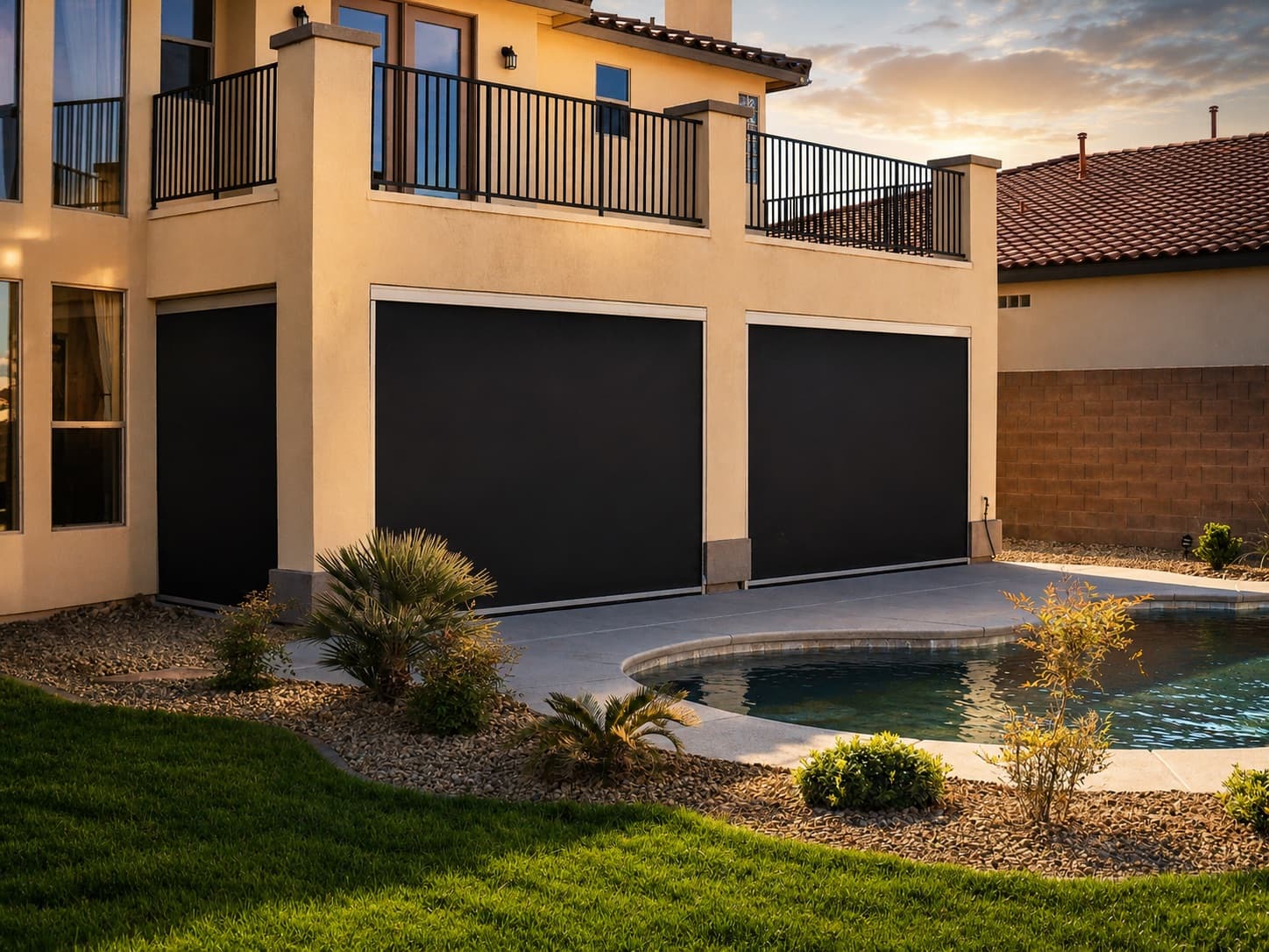 Exterior shade installation by SunScape Shades & Shutters in Southern Utah (11)