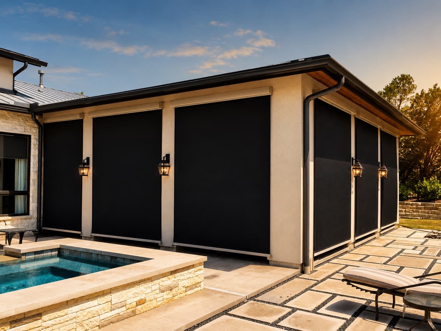 Exterior shade installation by SunScape Shades & Shutters in Southern Utah (5)