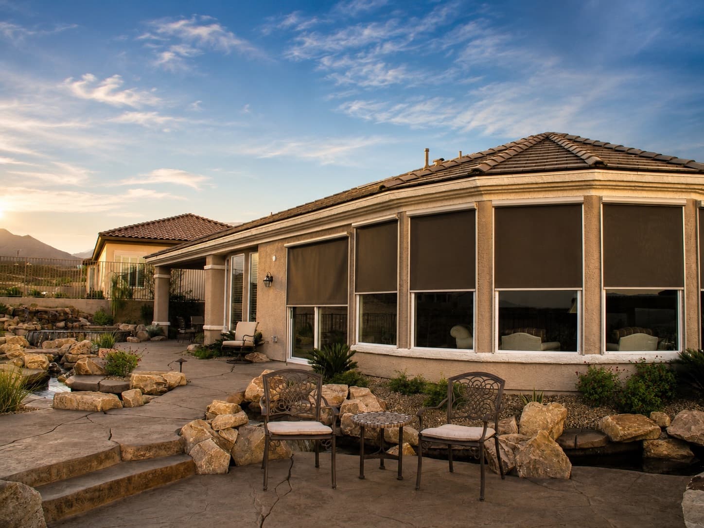 Exterior shade installation by SunScape Shades & Shutters in Southern Utah (6)